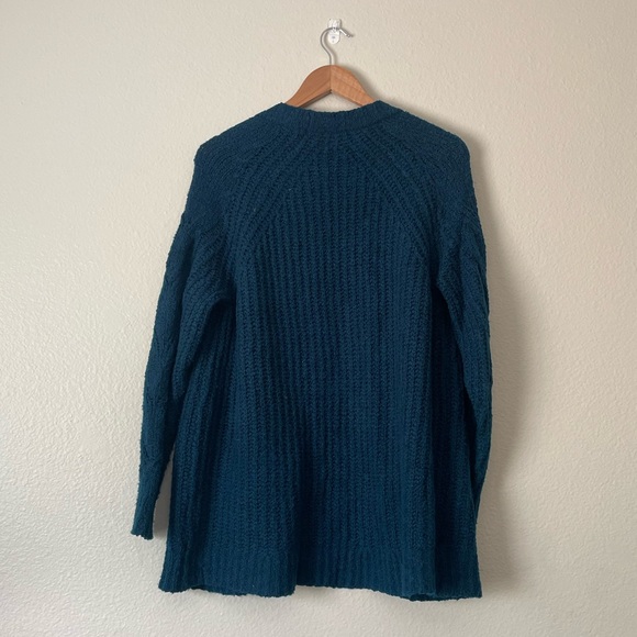 American Eagle Cable Knit long cardigan XS/S in Teal - Picture 2 of 5